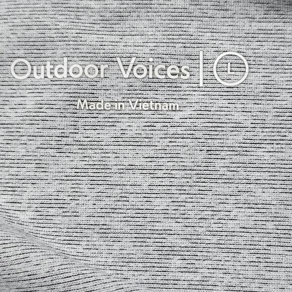 Outdoor Voices Slashback Light Gray Cut Out Detail Top Size Large - Picture 5 of 10